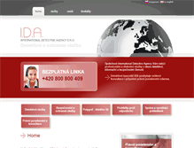 Tablet Screenshot of idagency.cz